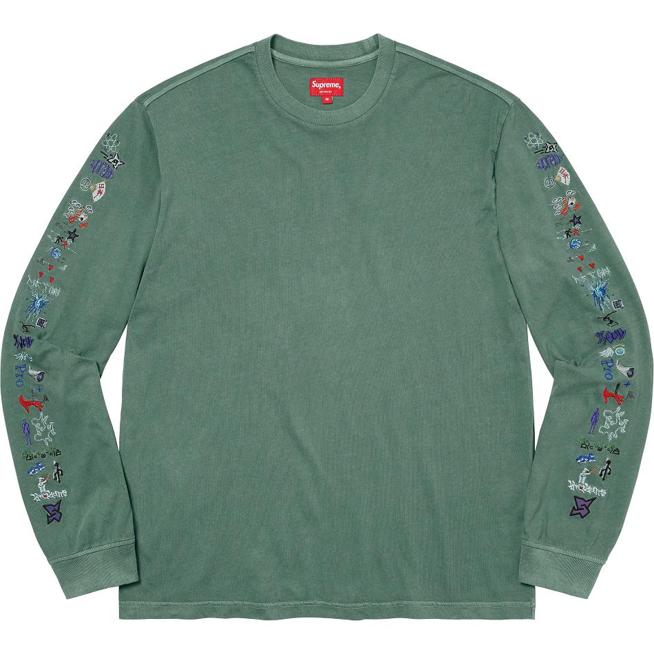 Green Supreme AOI Icons L/S Top Sweaters | Supreme 316KI